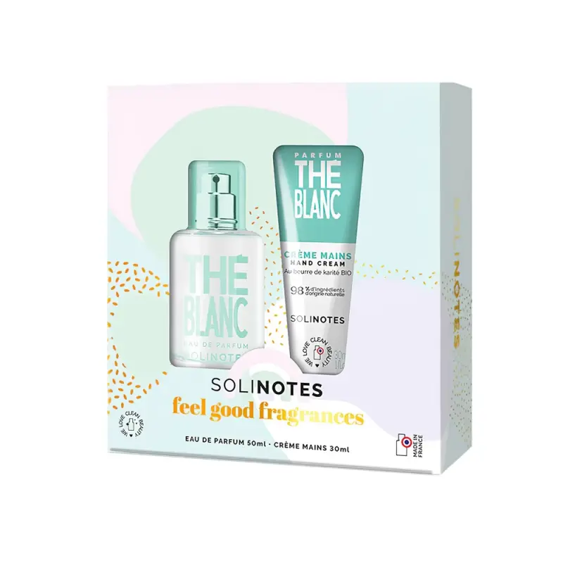 SOLINOTES Giftset THE BLANC ,White Tea: EDP Spray 50ml + Hand Cream