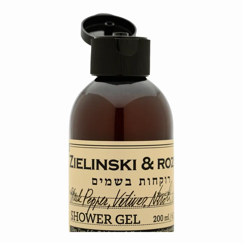 Zielinski & Rozen Shower gel Black Pepper, Vetiver, Neroli, Amber  Гель для душа Черный перец, Ветивер, Нероли, Амбра (200мл)