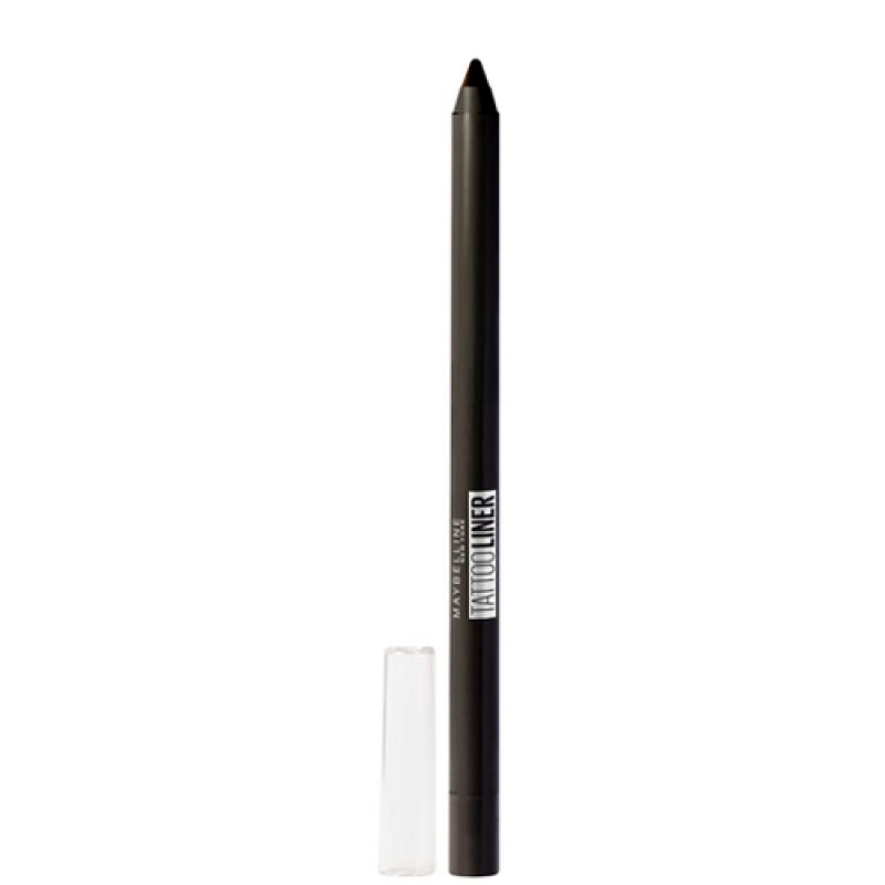 Maybelline Карандаш для глаз гелевый TATOO LINER, интенсивный цвет, оттенок 900, черный