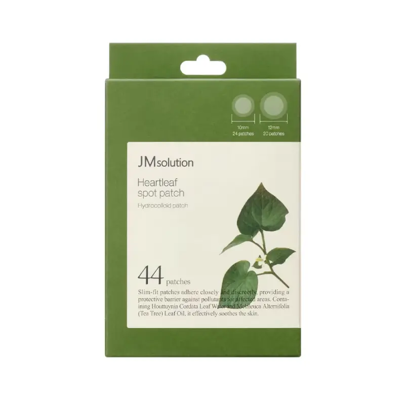 JMSOLUTION  HEARTLEAF SPOT PATCH Гидроколлоидный точечный патчи для успокоения и защиты кожи 44 шт