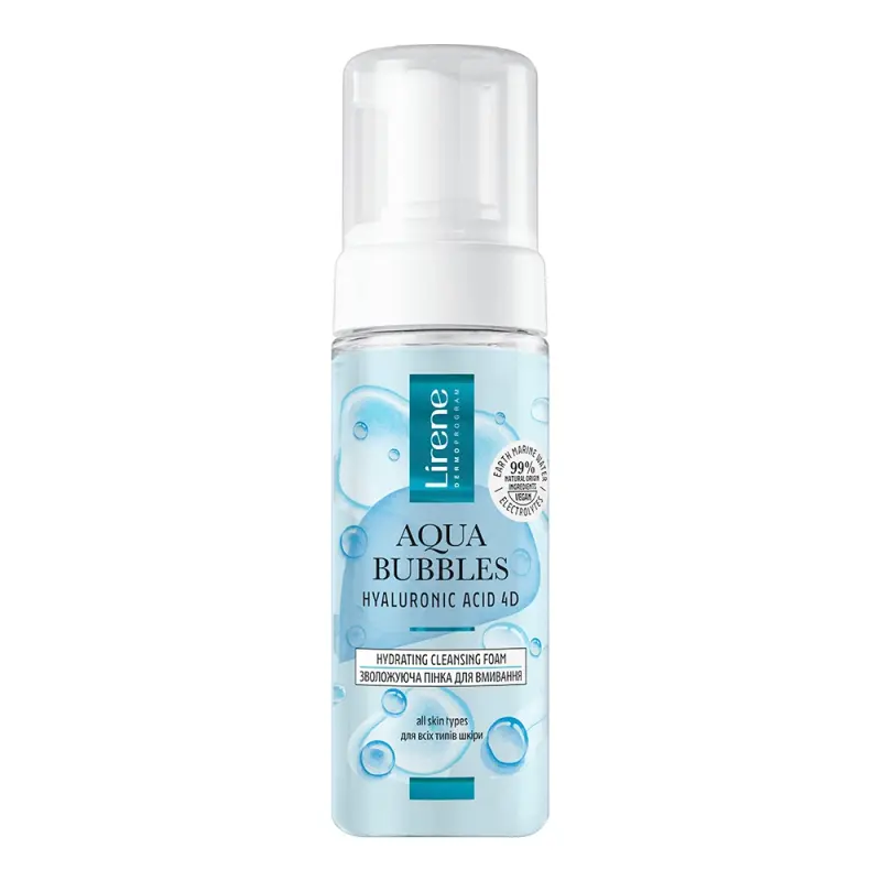 ПЕНКА ДЛЯ УМЫВАНИЯ LIRENE AQUA BUBBLE УВЛАЖНЯЮЩАЯ 150МЛ