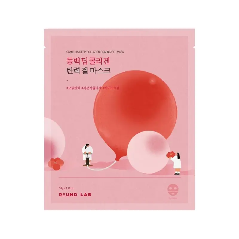 Round Lab Camellia Deep Collagen Firming Gel Mask Укрепляющая гидрогелевая маска с камелией  34 ml