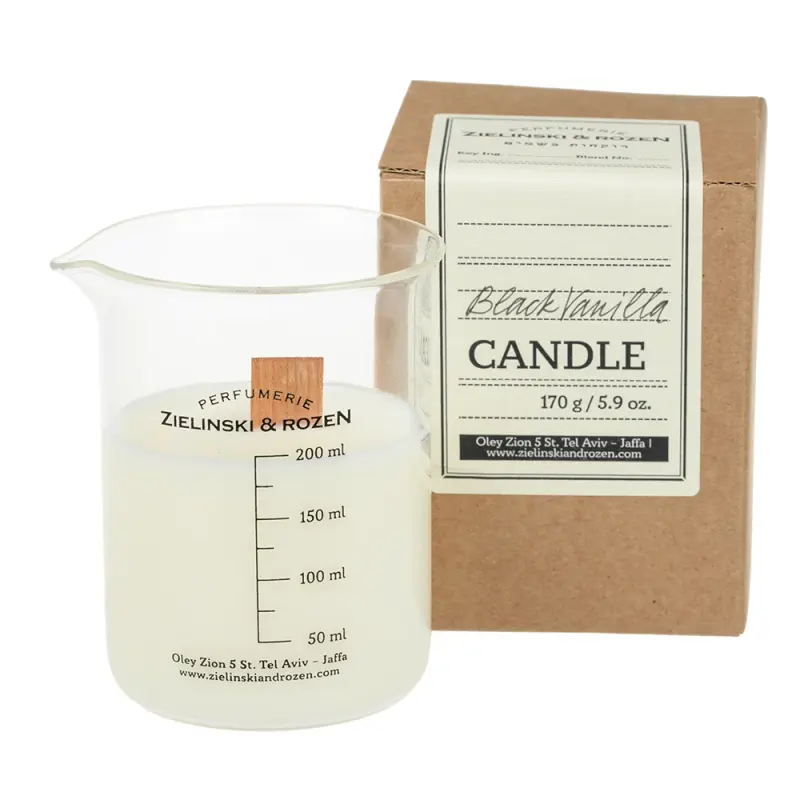 Zielinski & Rozen Свеча и спички Черная Ваниль (170гр) / Candle and matches Black Vanilla (170g)