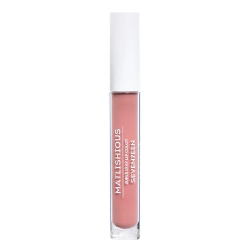 Seventeen Жидкая помада-блеск MATLISHIOUS SUPER STAY LIP COLOR т.05 темный палисандр