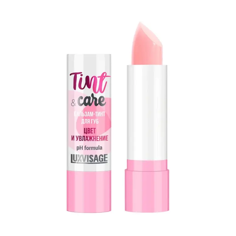 LUXVISAGE Бальзам-тинт для губ Tint & care pH formula цвет и увлажнение, тон 01, 3,9 г