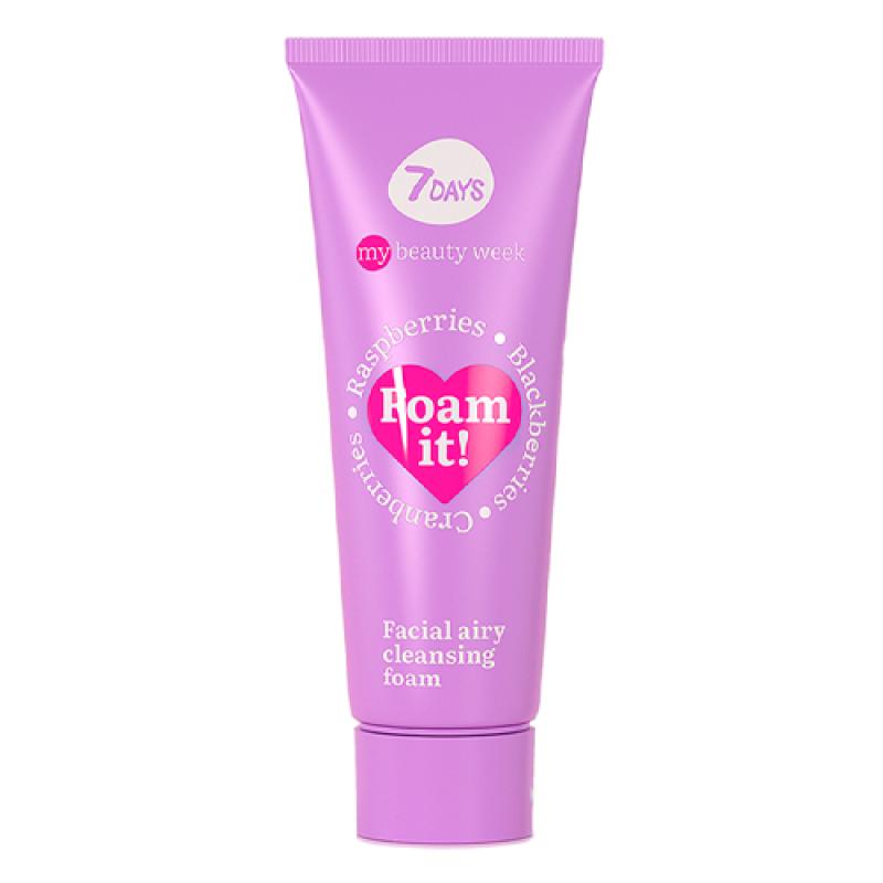 7DAYS MY BEAUTY WEEK Пенка для лица очищающая воздушная FOAM IT!, 80 мл