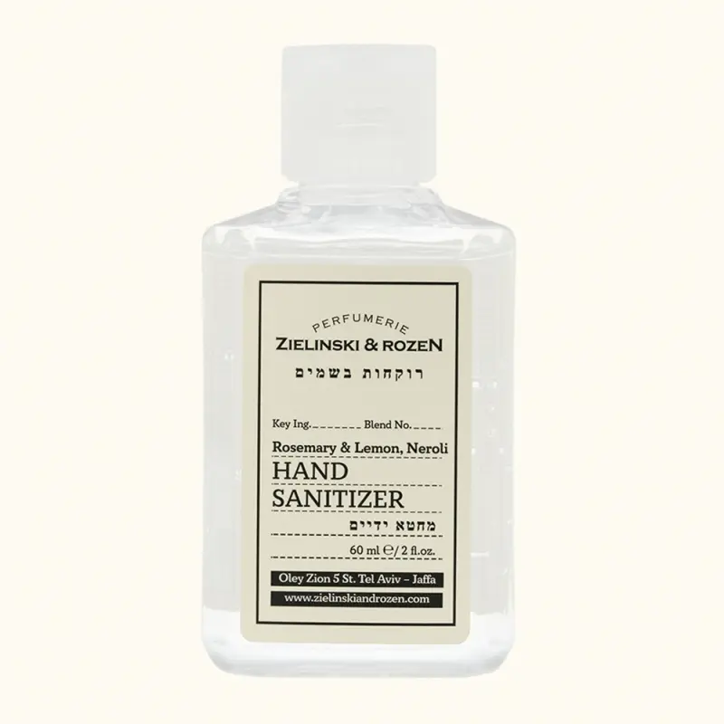 Zielinski & Rozen  Sanitizer Hand Gel Rosemary, Lemon, Neroli  Санитайзер Гель для рук Розмарин, Лимон, Нероли 60мл