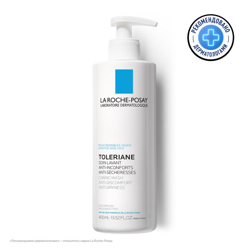 LA ROCHE-POSAY TOLERIANE CARING WASH Очищающий крем-гель для умывания, 400 мл