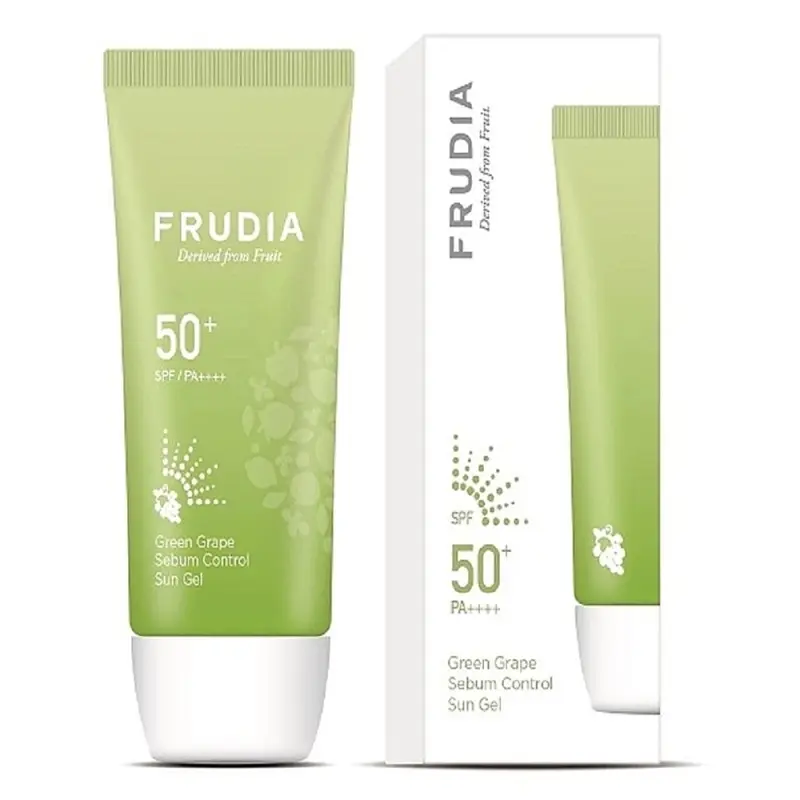 Frudia Green Grape Sebum Control Cooling Sun Gel