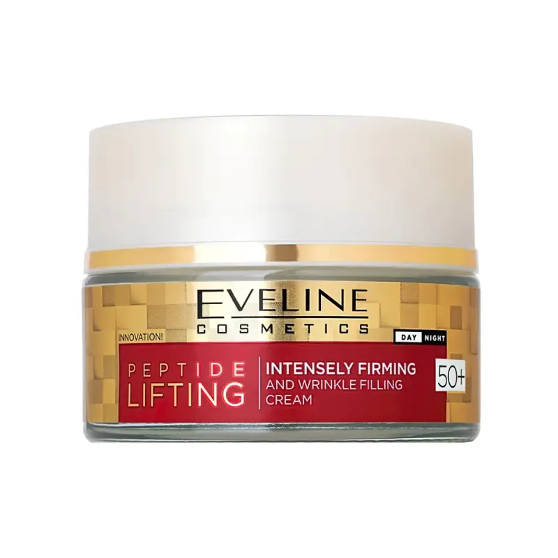 Eveline Укрепляющий крем заполняющий морщины 50+ день/ночь peptide lifting, 50мл