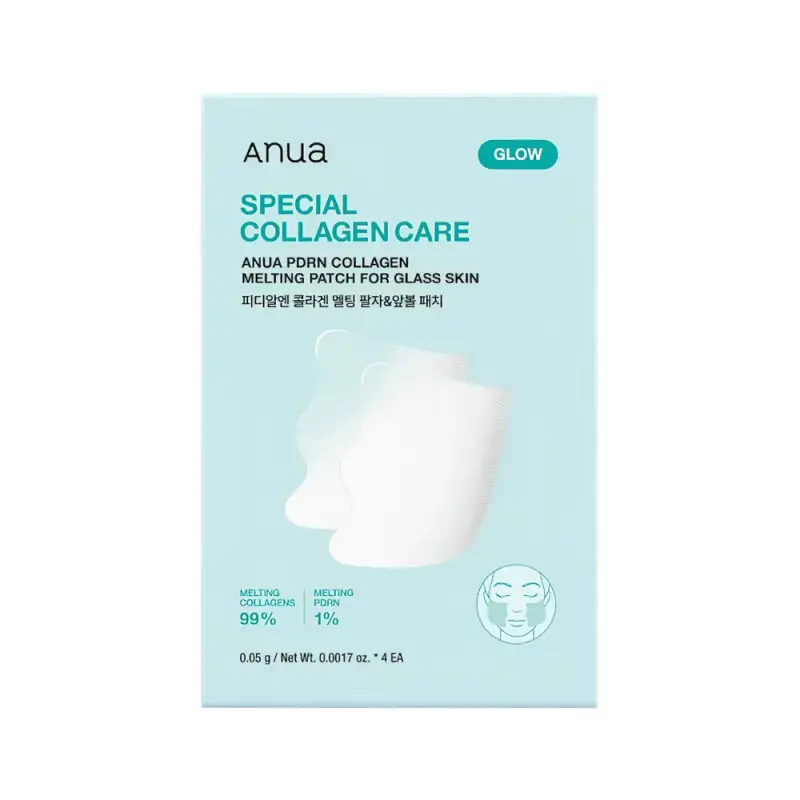 ANUA PDRN COLLAGEN MELTING PATCH FOR GLASS SKIN (Пластыри PDRN с коллагеном для достижения эффекта «стеклянной кожи» 4EA)