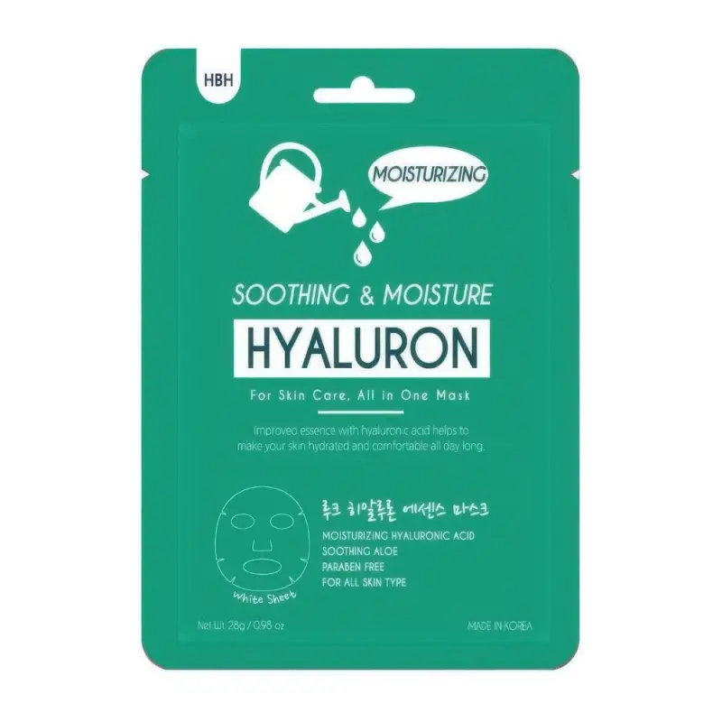 HBH LUKE Soothing & Moisture Hyaluron Essence Mask Гиалуроновая маска для лица