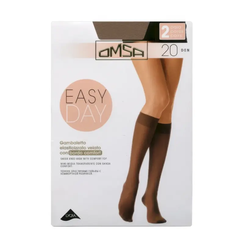 Гольфы жен. Omsa 4061OM Omsa Gamb. Easy Day 20 (гольфы 2 пары) Daino 1/2