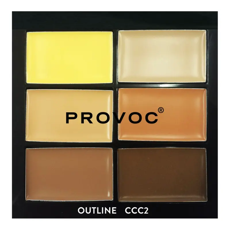 PROVOC Contour Correct Conceal CCC2 Palette Палетка ССС для коррекции лица CCC2