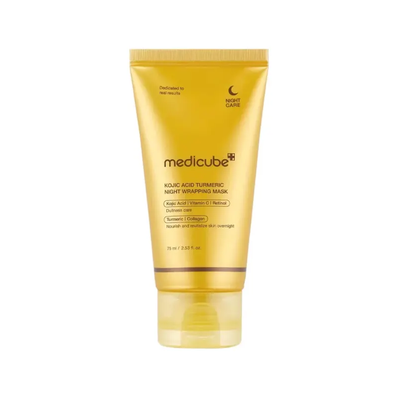 Medicube KOJIC ACID TURMERIC NIGHT WRAPPING Ночная маска-плёнка с ретинолом и витамином 75ml
