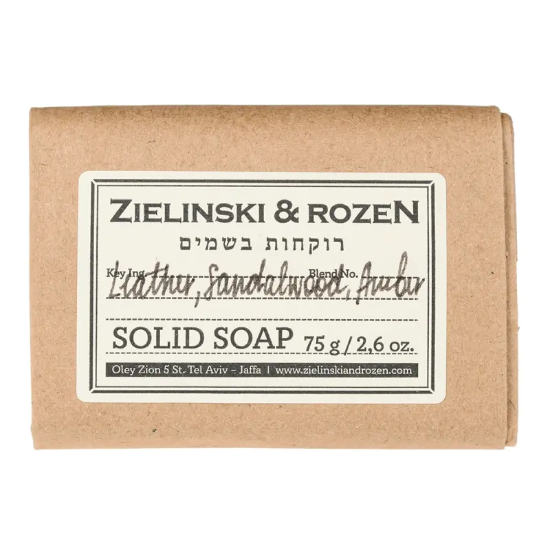 Zielinski & Rozen  Solid soap 535 Leather, Sandalwood, Amber  Твердое мыло 535 Кожа, Сандал, Амбра 75гр