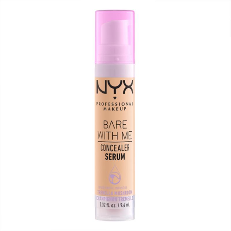 NYX Ухаживающая сыворотка-консилер для лица и тела BARE WITH ME, оттенок 04, BEIGE, 9.6 мл