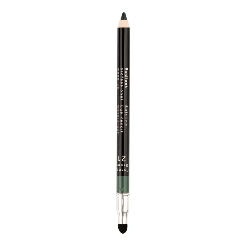 RADIANT  SOFT LINE WATERPROOF EYE PENCIL No 21 - FOREST GREEN Карандаш для глаз водостойкий Softline Eye Pencil Waterproof, т. 21 зеленый