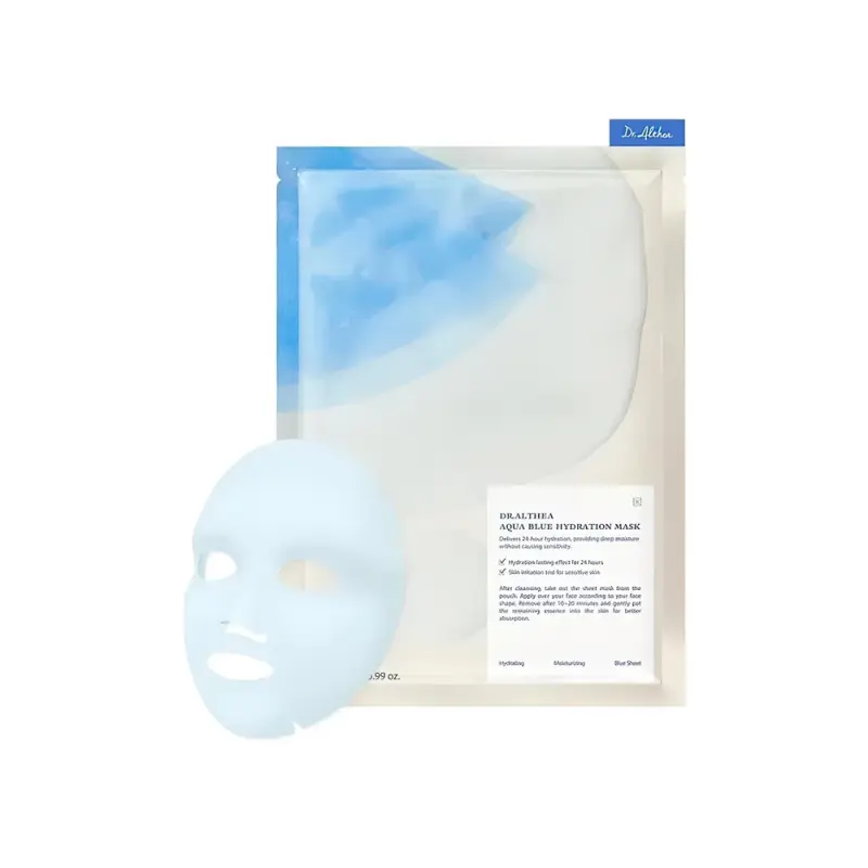 Dr.Althea New Vita Glow Mask Тканевая маска для лица увлажняющая с азуленом и агавой 28 гр