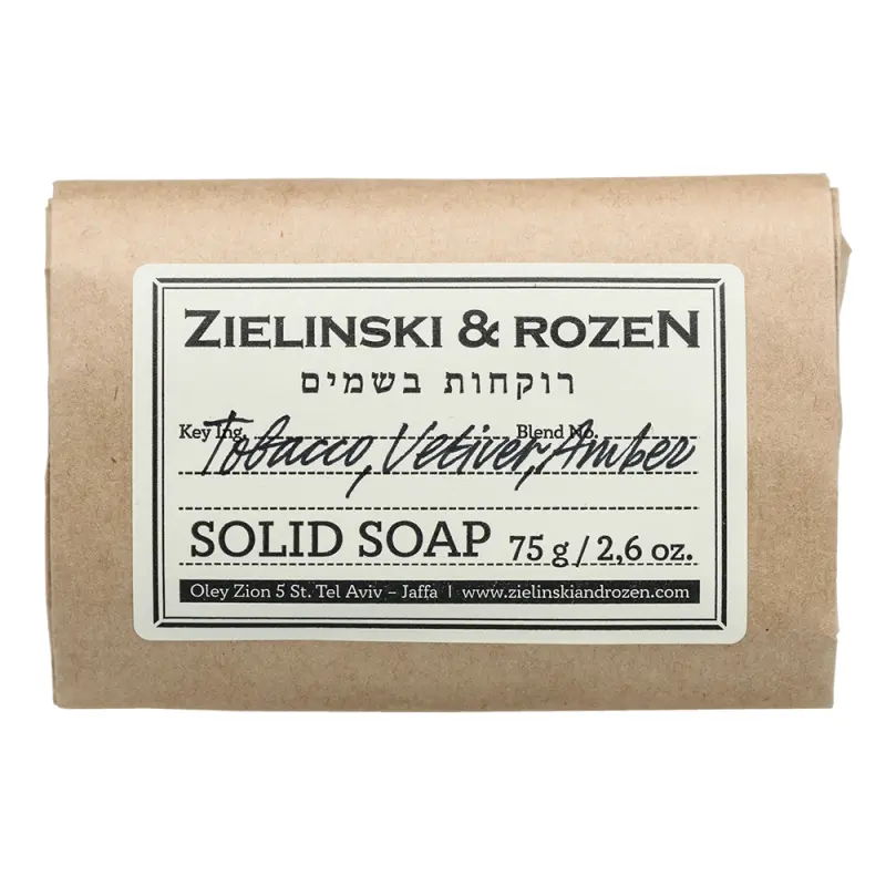 Zielinski & Rozen  Solid soap 108 Tobacco, Vetiver, Amber  Твердое мыло 108 Табак, Ветивер, Амбра 75гр