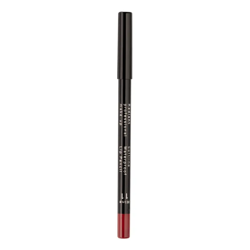 RADIANT  SOFT LINE WATERPROOF LIP PENCIL No 11 - WINE Карандаш для губ водостойкий Softline Waterproof Lip Pencil, т. 11 винный