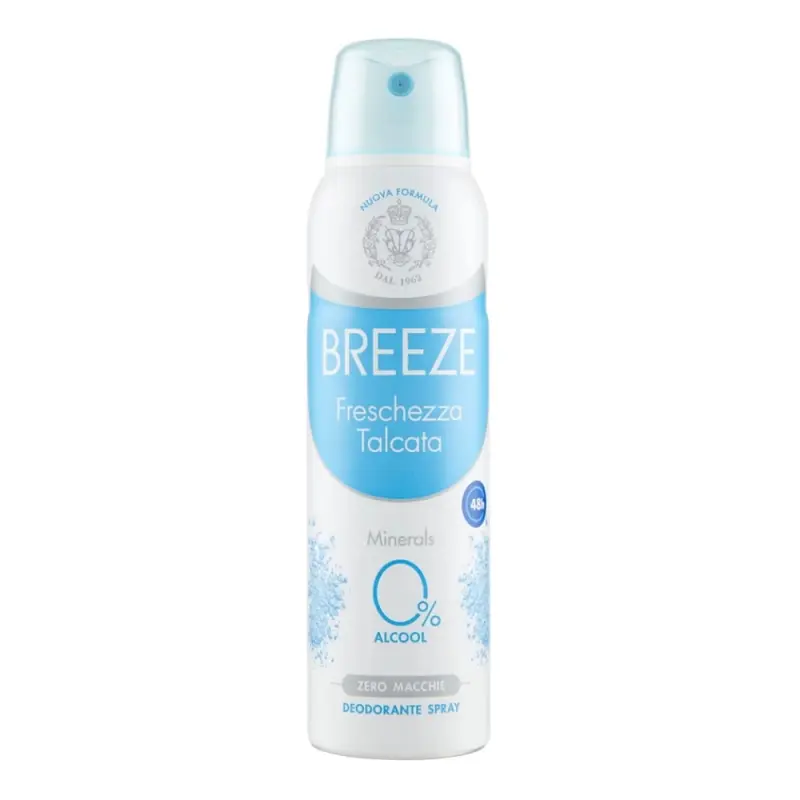 BREEZE Дезодорант-спрей  MEN DEODARANT SPRAY FRESCHEZZA TALCATA 150ML