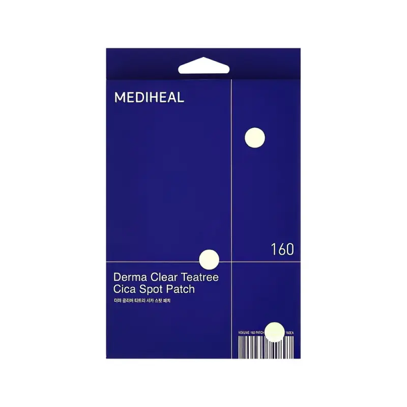 MEDIHEAL DERMA CLEAR TEATREE CICA SPOT PATCH Патчи точечные от акне, баланс жирности и увлажненности кожи с чайным деревом и салициловой кислотой