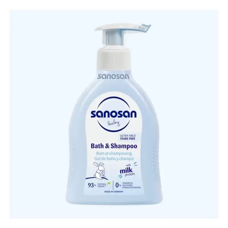 Sanosan Средство для купания и шампунь  Baby Bath & Shampoo  200 ml