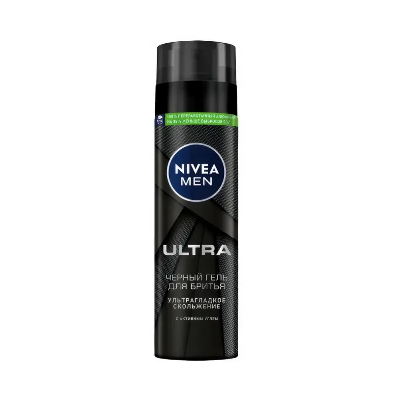 Nivea Черный гель для бритья ULTRA серии Nivea Men 200 ml