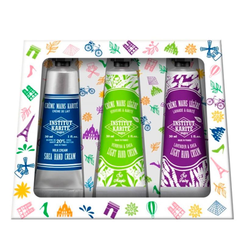 Parisian Trio 3 Hand Creams with out box Milk Cream, Verbena, Lavender Парижское трио 3 крема для ру Молочный крем, Вербена, Лаванда