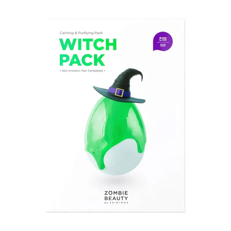 SKIN1004 Zombie Beauty Witch Pack обновленная Успокаивающая глиняная маска с зелёным чаем 1 шт 4 гр