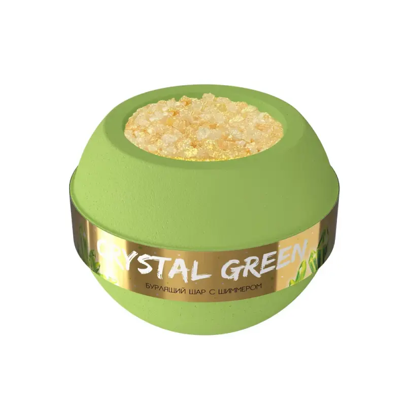 Fabrik Шар для ванны бурлящий Crystal Green 210 гр
