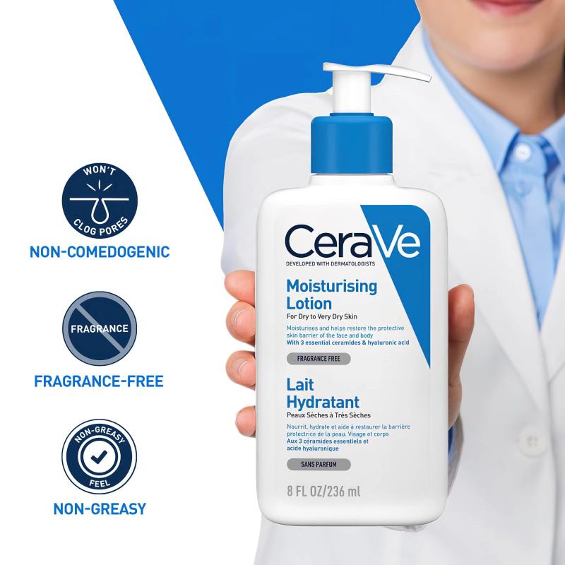 CeraVe УВЛАЖНЯЮЩИЙ ЛОСЬОН ДЛЯ СУХОЙ И ОЧЕНЬ СУХОЙ КОЖИ 236МЛ
