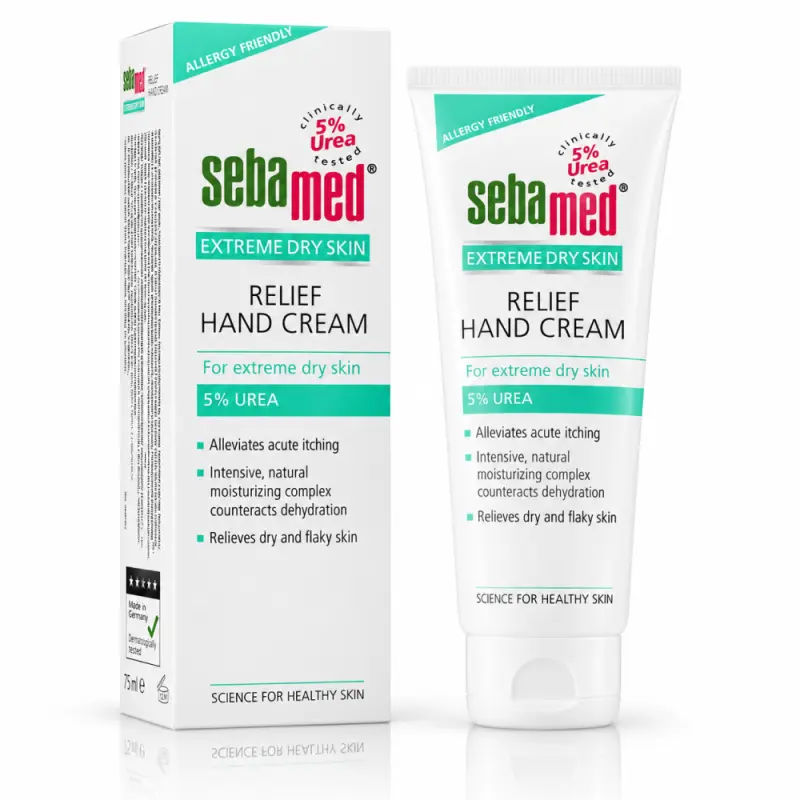 Sebamed EXTREME DRY SKIN relief hand cream 5% urea, крем для рук 75ml