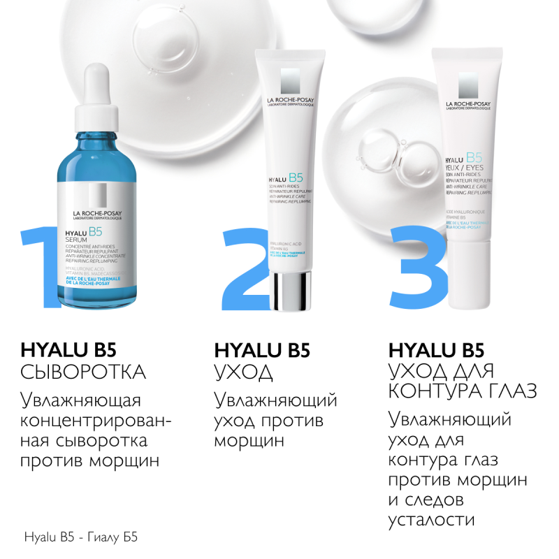 LA ROCHE-POSAY HYALU B5 Увлажняющий крем против морщин, повышающий упругость кожи, 40 мл