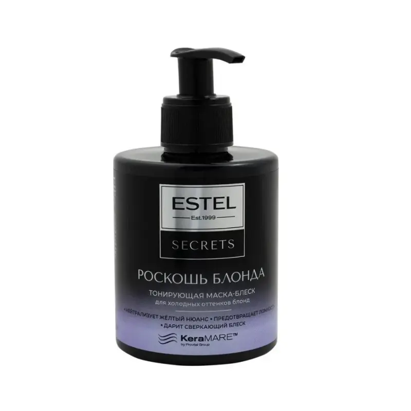 ESTEL SECRETS Тонирующая маска-блеск для холодных оттенков блонд  РОСКОШЬ БЛОНДА 275 мл