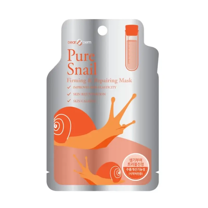 RAINBOW Тканевая маска для лица Pure snail (Улитка) Mask Pack for Face