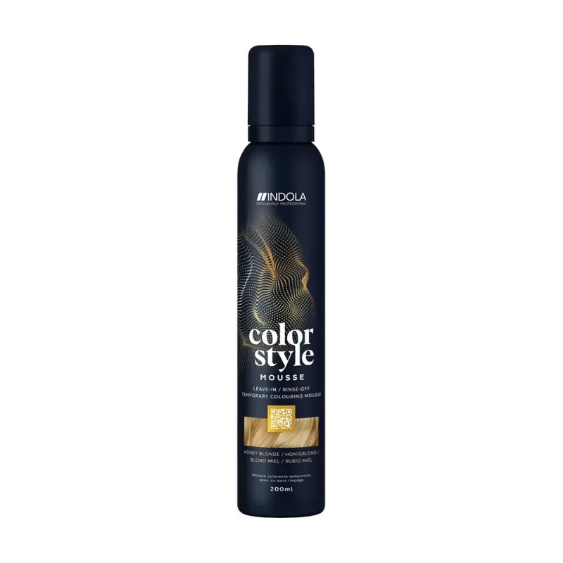 INDOLA Color Style Mousse Honey Blonde Оттеночный мусс для укладки волос Медовый Русый 200мл