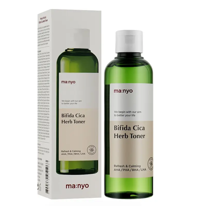 MANYO FACTORY Bifida Cica Herb Toner  Успокаивающий тонер для лица с бифидобактериями с центеллой 210 мл