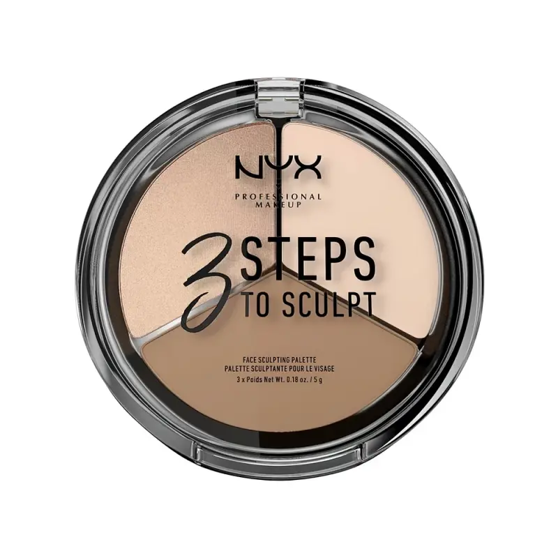 NYX PM Палетка пудро оброзубщие  для скульптурирования 3 Steps To Sculpt оттенок 3STS01