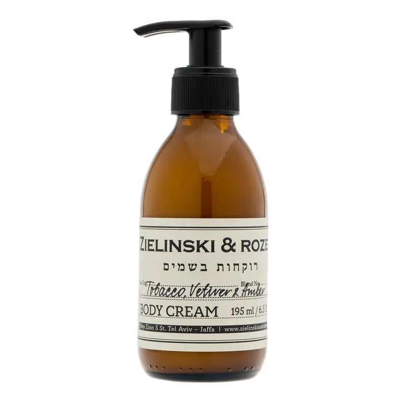 Zielinski & Rozen  Body cream 108 Tobacco, Vetiver, Amber  Крем для тела 108 Табак, Ветивер, Амбра 195мл