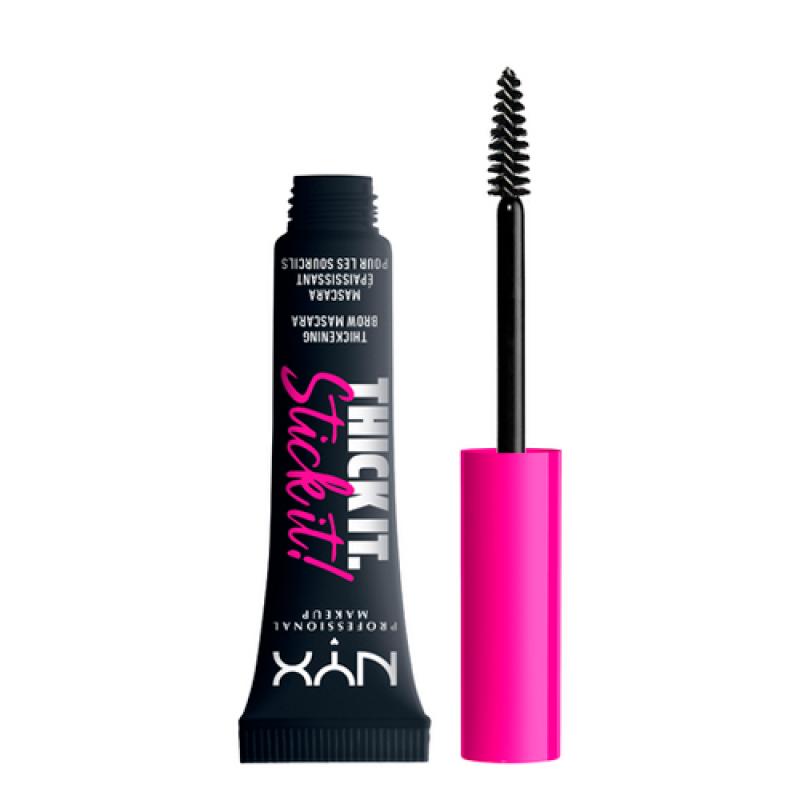 NYX Тушь для укладки бровей THICK IT STICK IT MASCARA, оттенок 08, BLACK, 7 мл
