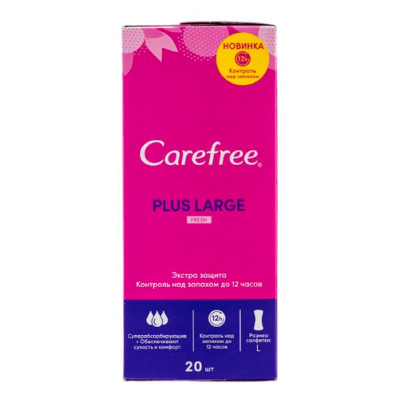 Carefree® Large Plus Fresh салфетки ароматизированные 20 шт