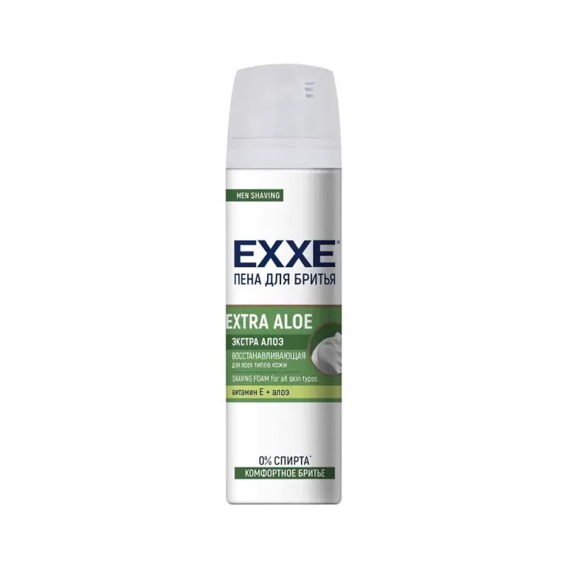 EXXE Пена для бритья EXTRA ALOE, 200 мл