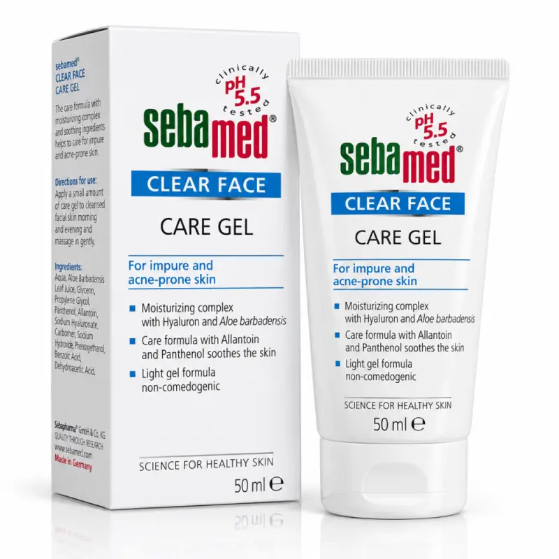 Sebamed CLEAR FACE  care gel, гель для лица 50 ml