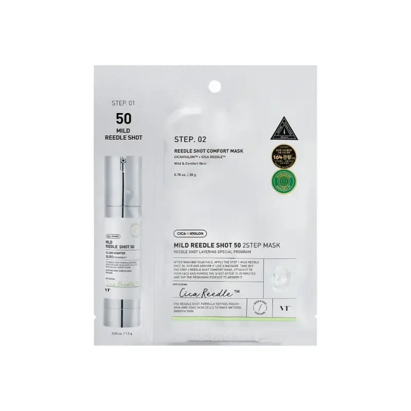 VT MILD REEDLE SHOT 50 2-STEP MASK Деликатная двухфазная маска с микроиглами 21,5 мл