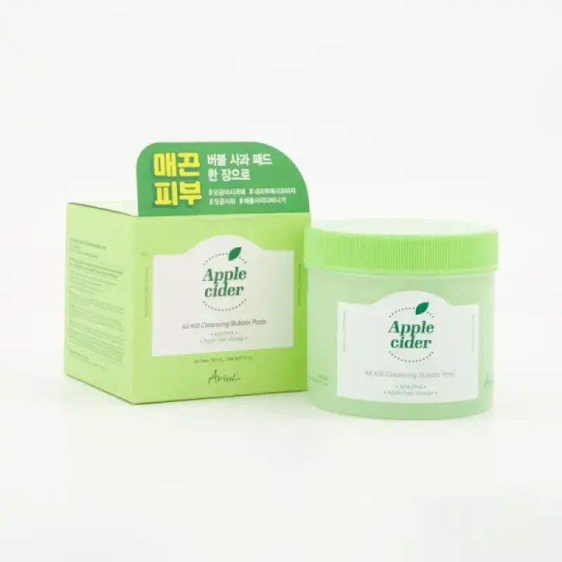 ARIUL ПЭДЫ ОЧИЩАЮЩИЕ APPLE CIDER ALL KILL CLEANSING BUBBLE PADS 150 мл