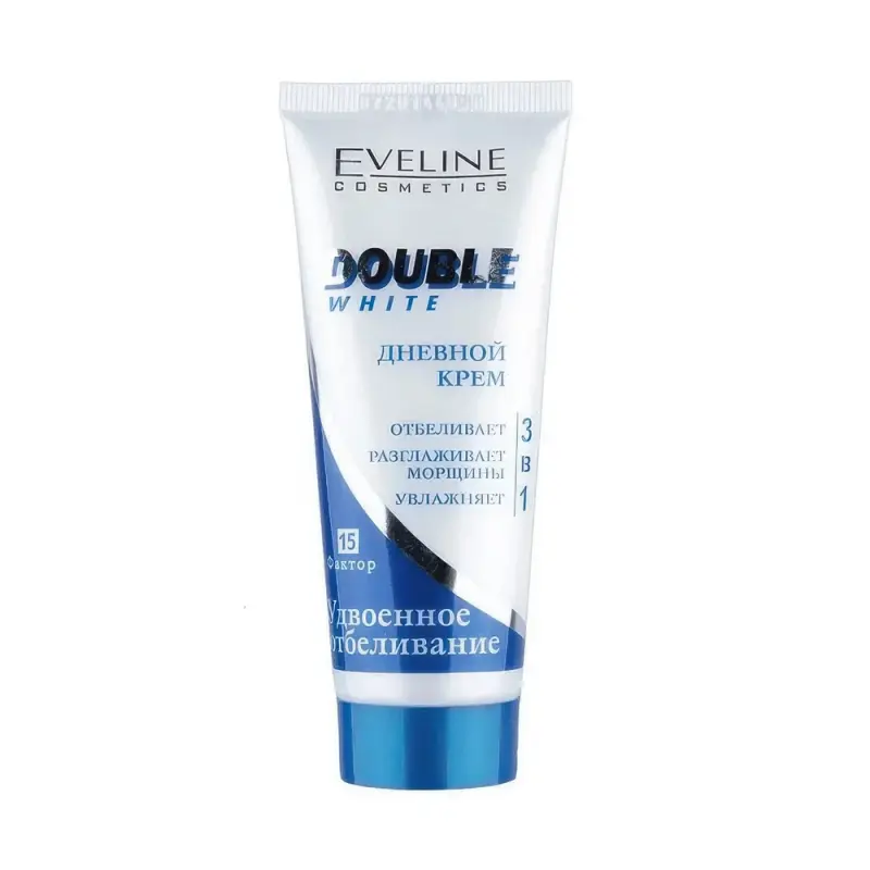 КРЕМ ДЛЯ ЛИЦА EVELINE DOUBLE WHITE ДНЕВНОЙ 3В1 75МЛ