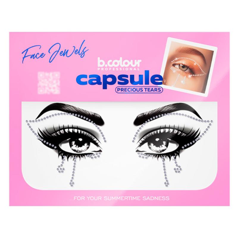 7DAYS FACE JEWELS Стразы для лица Precious tears, 1 шт (серебро)