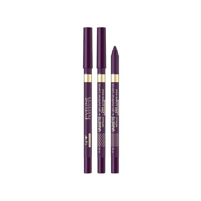 Eveline ГЕЛЕВЫЙ КАРАНДАШ ДЛЯ ГЛАЗ - 10 AUBERGINE VARIETE GEL EYE LINER